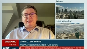 Daniel ten Brinke bei Welt TV zur Lage in Dubai